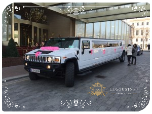 Hummer stretch limousine hire in Vienna for the wedding