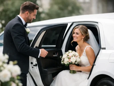 Limousinenfahrt zur Hochzeit planen: 7 Details